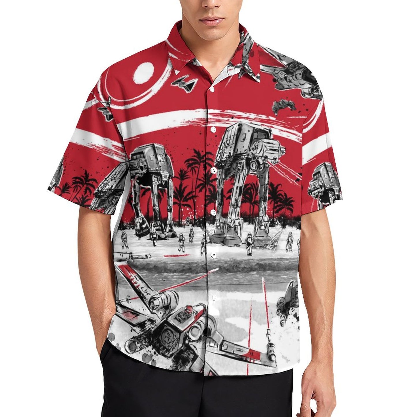 Men's Fashion Casual Printed Short Sleeve Shirts 2306101615