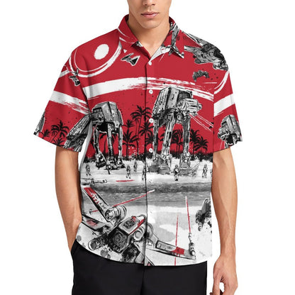 Men's Fashion Casual Printed Short Sleeve Shirts 2306101615