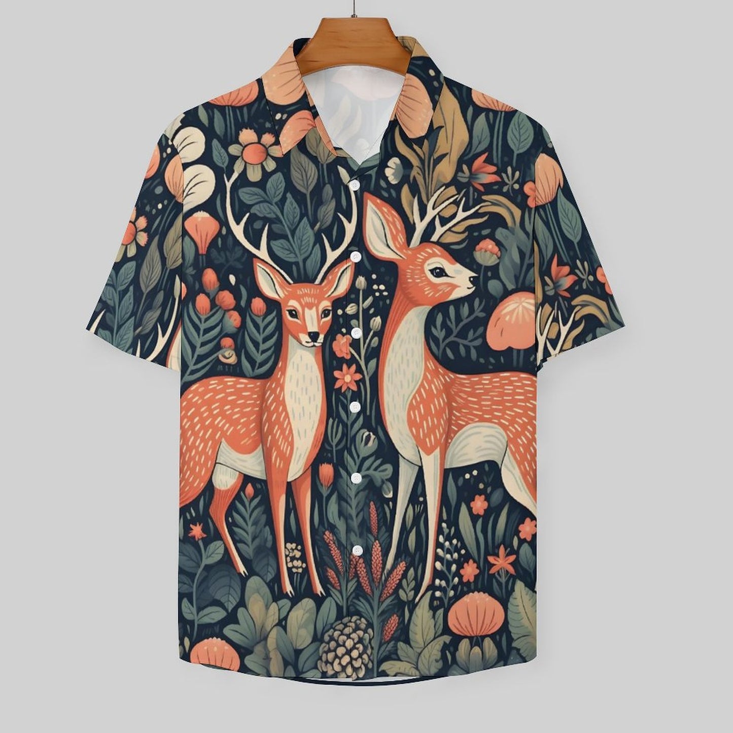 Men's Fashion Casual Printed Short Sleeve Shirts 2305106990