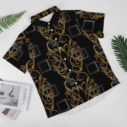 Men's Fashion Casual Printed Short Sleeve Shirts 2306101337