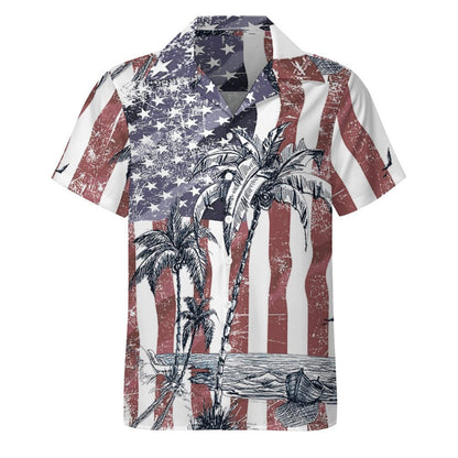 Men's Hawaiian Print Casual Shirt 2304107102
