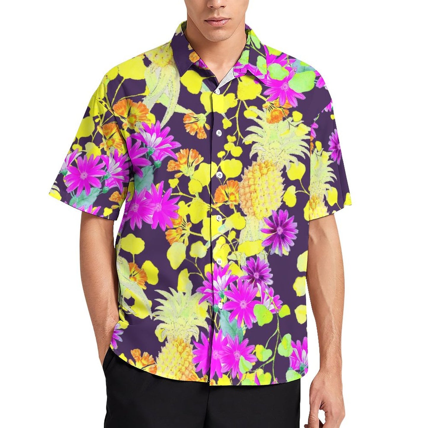 Men's Fashion Casual Printed Short Sleeve Shirts 2306101739