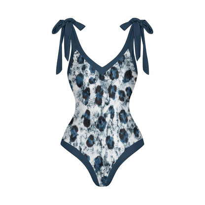 Casual Printed One-Piece Swimsuit And Cover Up 2305102605