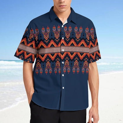 Men's Fashion Casual Printed Short Sleeve Shirts 2306101721