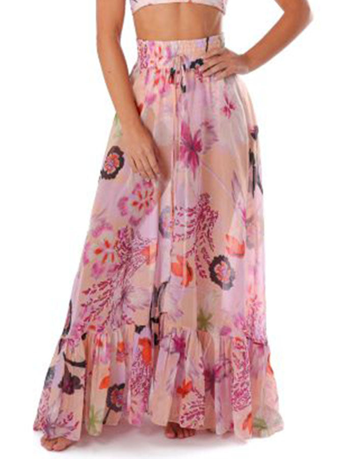 Flowers Printed Bikini and Beach Dresses