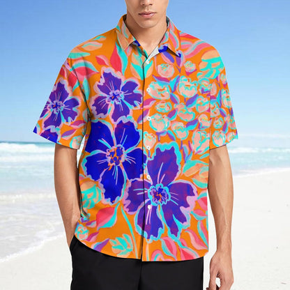 Men's Fashion Casual Printed Short Sleeve Shirts 2306101737