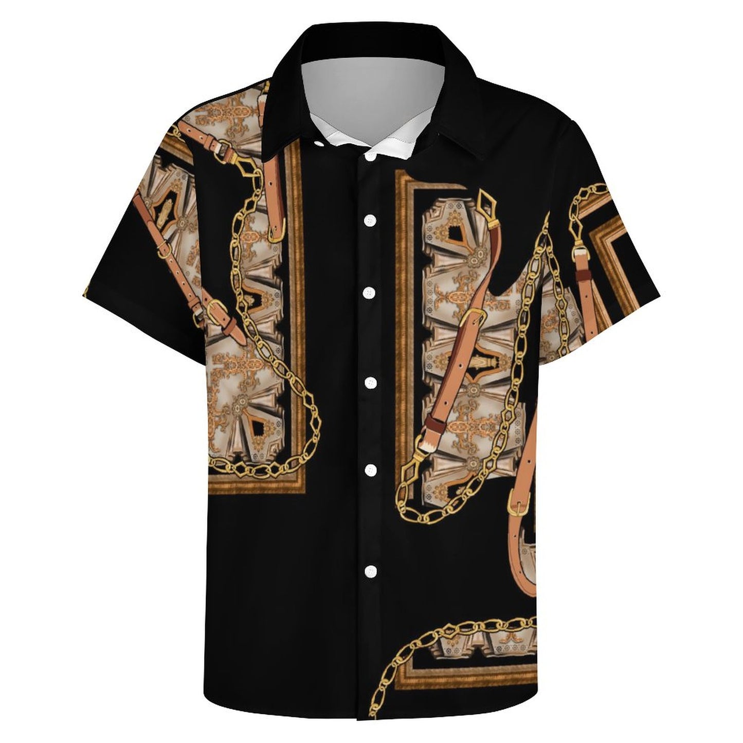 Men's Fashion Casual Printed Short Sleeve Shirts 2306100786