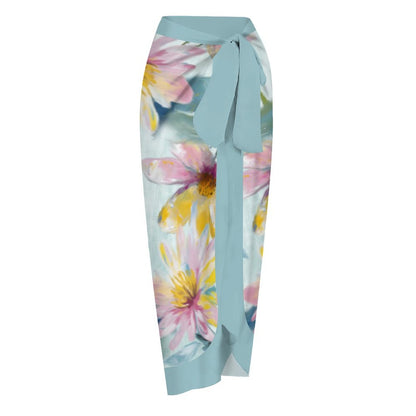 Casual Printed One-Piece Swimsuit And Cover Up 2305102489