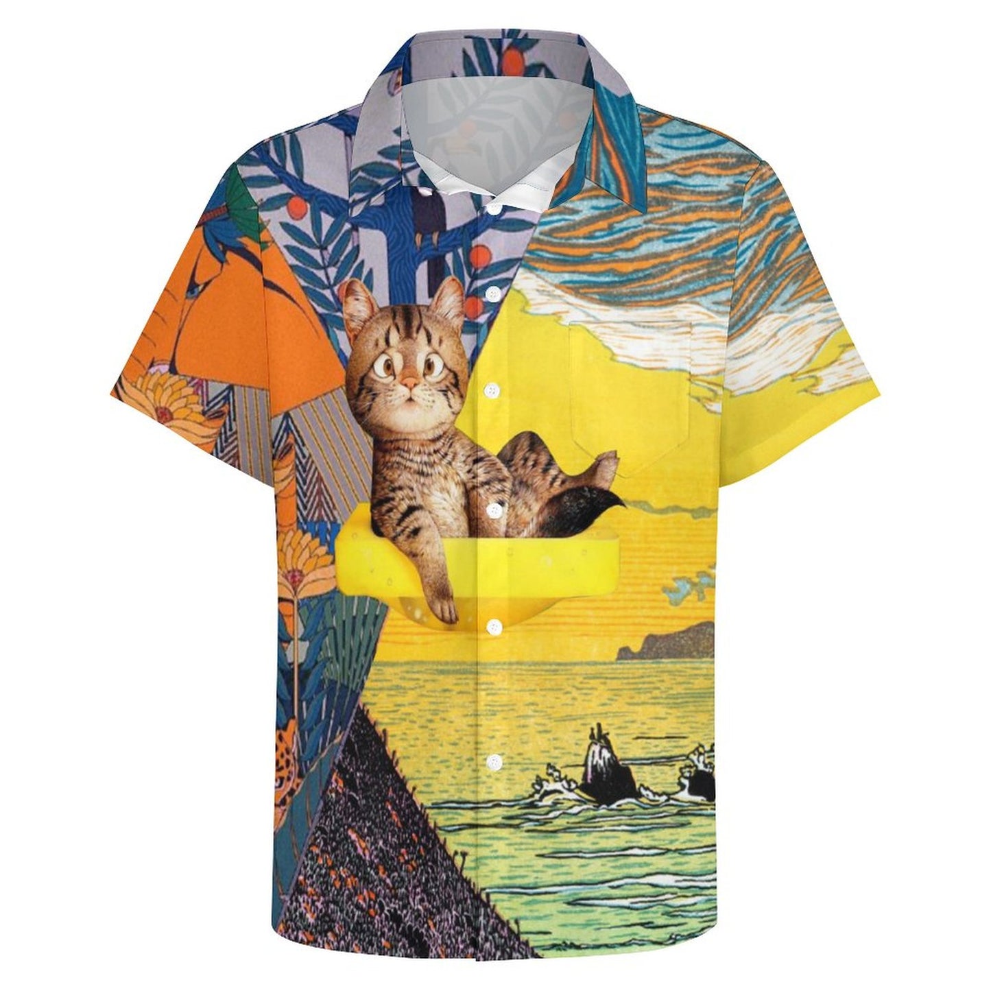 Men's Hawaiian Casual Short Sleeve Shirt 2306105725