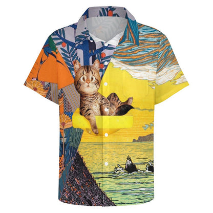 Men's Hawaiian Casual Short Sleeve Shirt 2306105725