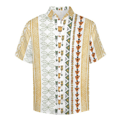 Men's Hawaiian Print Lapel Shirt 2304103753