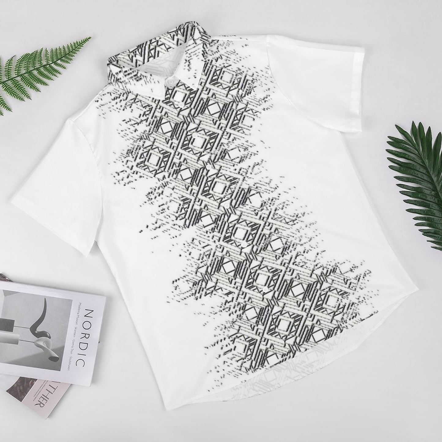 Men's Fashion Casual Printed Short Sleeve Shirts 2306102199