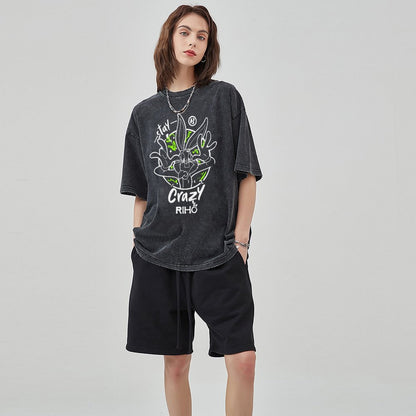 Unisex Vintage Solid Wash T-Shirts 2305103529