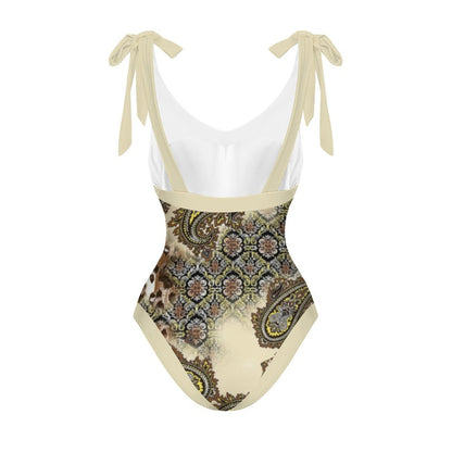 Casual Printed One-Piece Swimsuit And Cover Up 2305102878