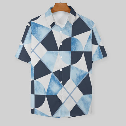 Men's Fashion Casual Printed Short Sleeve Shirts 2305107120