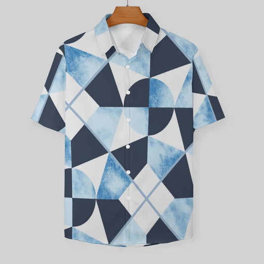 Men's Fashion Casual Printed Short Sleeve Shirts 2305107120