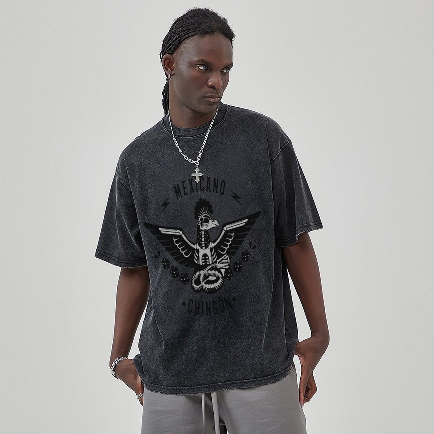 Unisex Vintage Solid Wash T-Shirts 2305102839