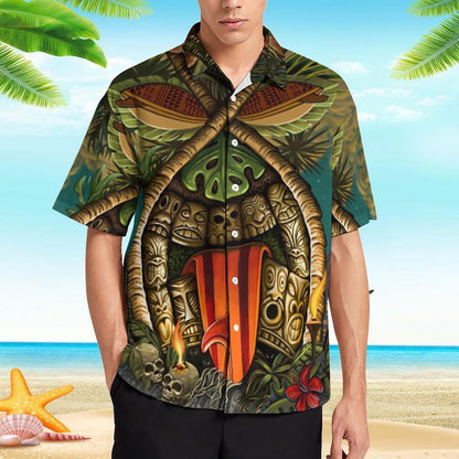 Men's Hawaiian Print Resort Shirt 2305101685