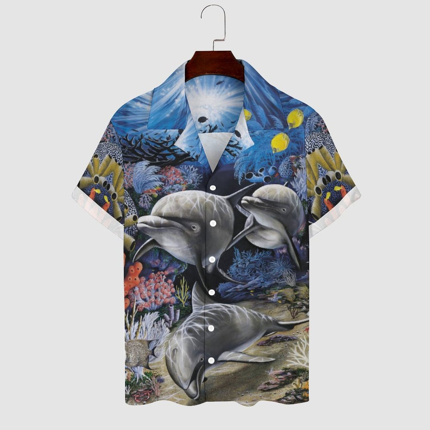 Men Hawaiian Casual Short Sleeve Shirt 2305106246