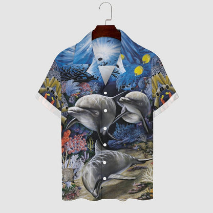 Men Hawaiian Casual Short Sleeve Shirt 2305106246