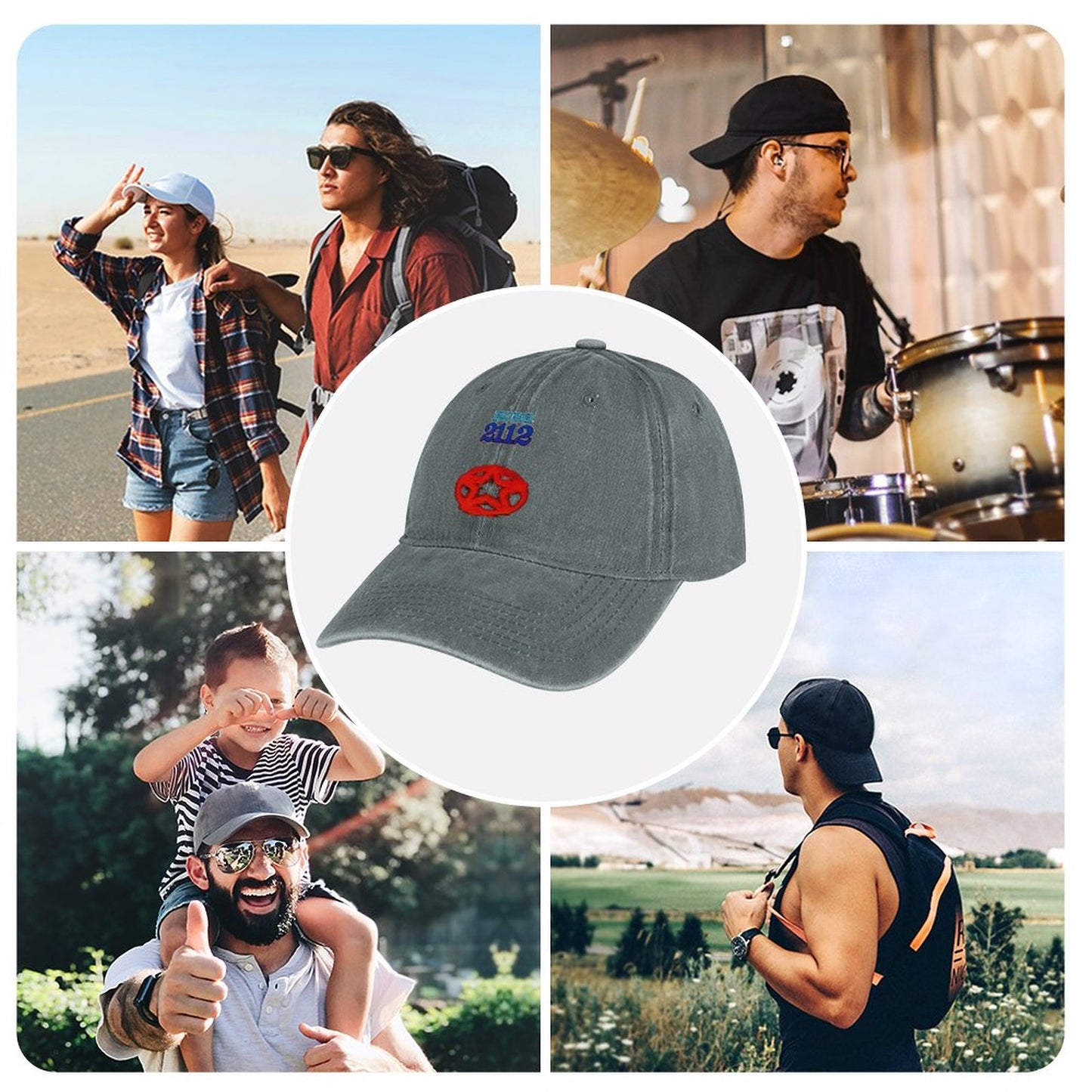 JOC Washed Denim Baseball Cap 2305101747