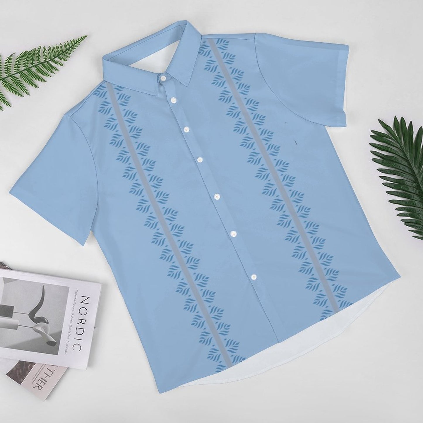 Geometric Print Hawaiian Men's Casual Shirt