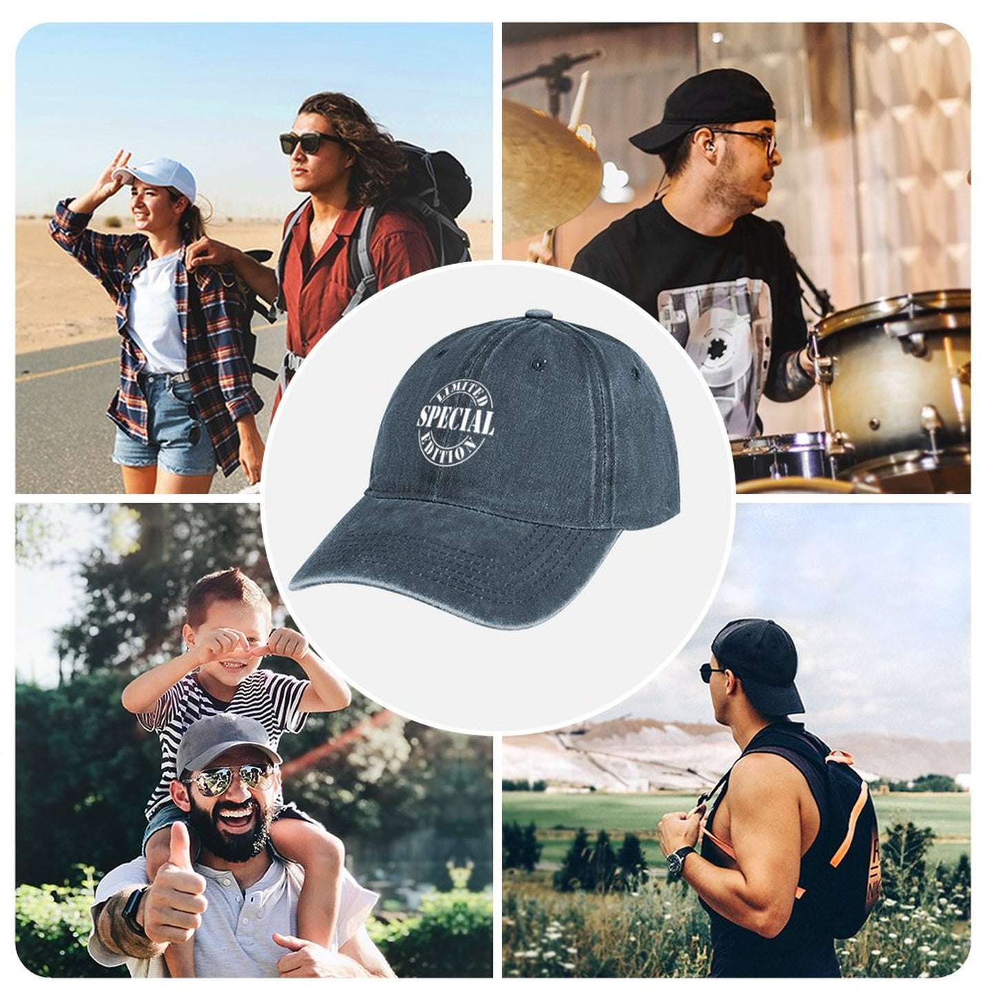 JOC Washed Denim Baseball Cap 2305102281