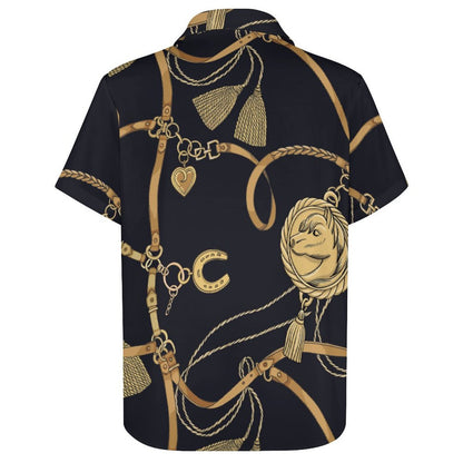 Men's Fashion Casual Printed Short Sleeve Shirts 2306100436