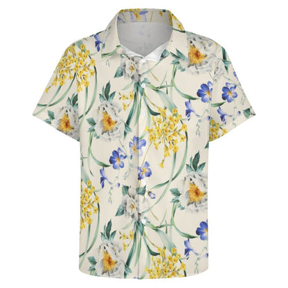 Men's Fashion Casual Printed Short Sleeve Shirts 2305107084