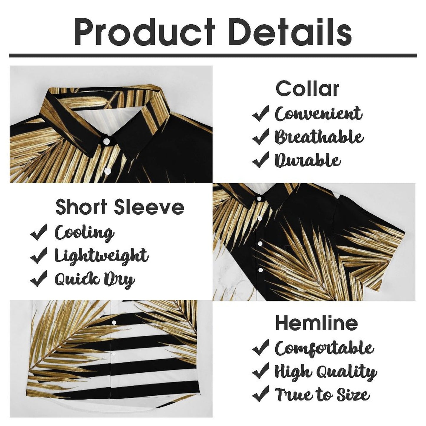 Men's Hawaiian Casual Short Sleeve Shirt 2306105388