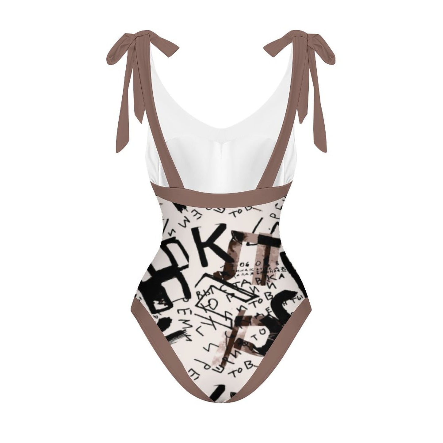 Casual Printed One-Piece Swimsuit And Cover Up 2305102429