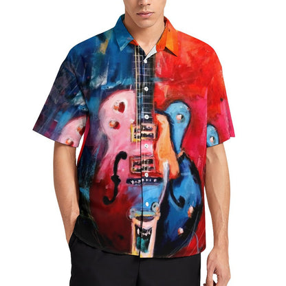 Men's Hawaiian Print Resort Shirt 2305102034