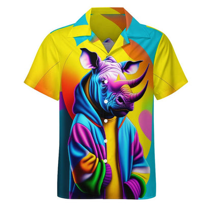 Men Hawaiian Casual Short Sleeve Shirt 2306101370
