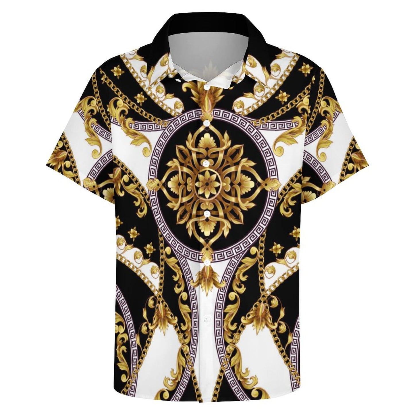 Men's Fashion Casual Printed Short Sleeve Shirts 2306101338