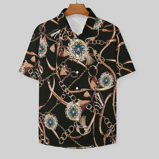 Men's Fashion Casual Printed Short Sleeve Shirts 2306100015
