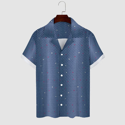 Men Hawaiian Casual Short Sleeve Shirt 2307100358