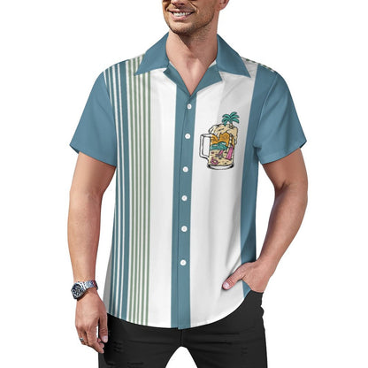Men's Hawaiian Print Casual Shirt 2304104638