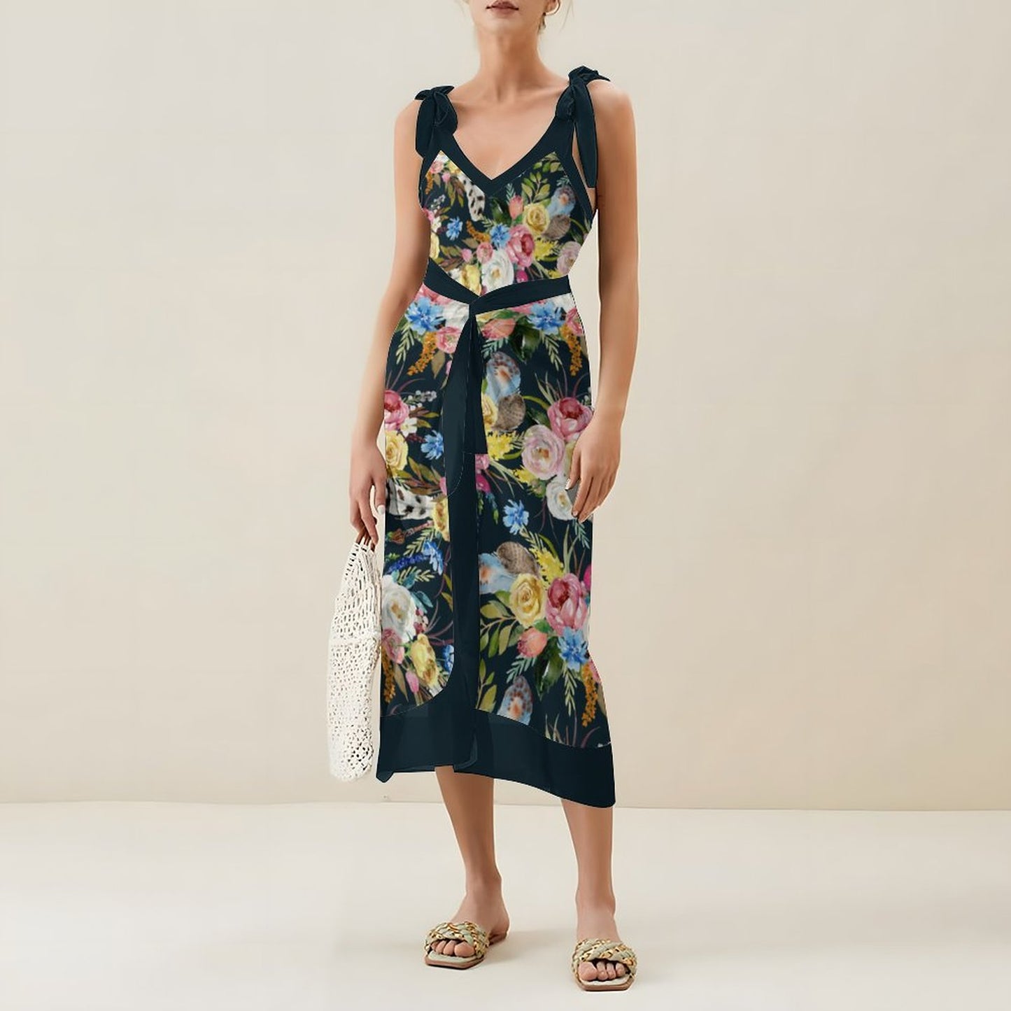 Casual Printed One-Piece Swimsuit And Cover Up 2305102887