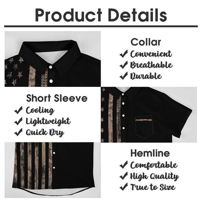 Men's Hawaiian Casual Short Sleeve Shirt 2306103351