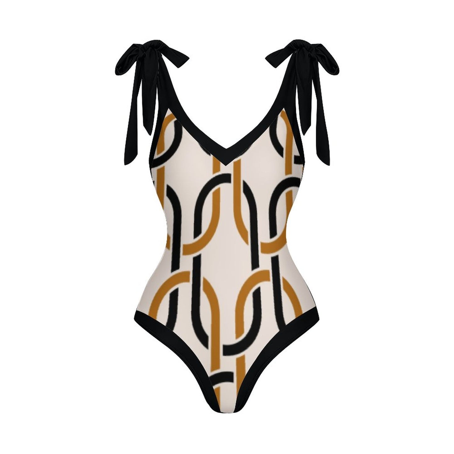 Casual Printed One-Piece Swimsuit And Cover Up 2305104142