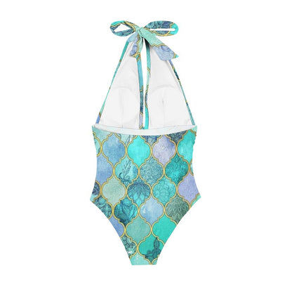 Casual Printed One Piece Swimsuit And Cover Up 2306102203