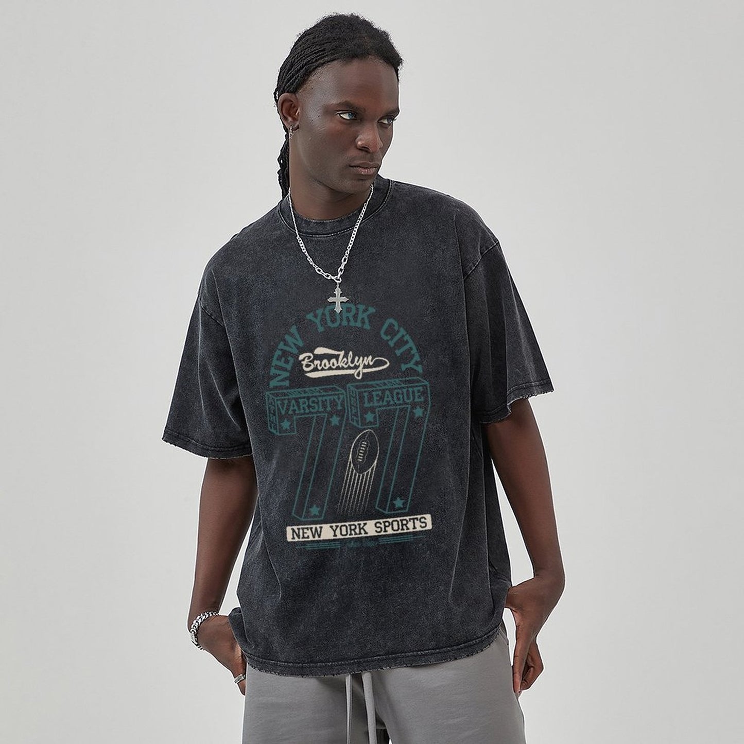 Unisex Vintage Solid Wash T-Shirts 2305101592