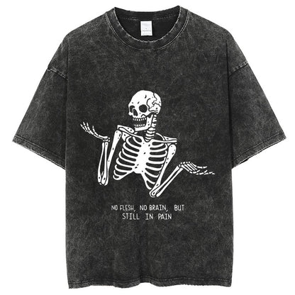 Unisex Vintage Solid Wash T-Shirts 2305101606