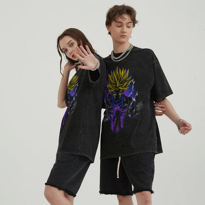 Unisex Vintage Solid Wash T-Shirts 2305102962