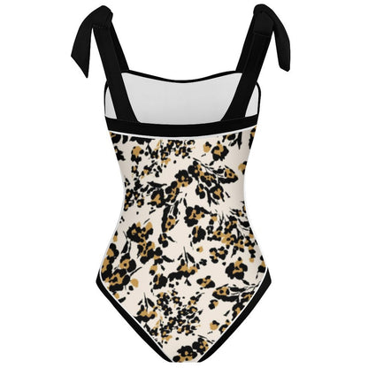 Fashion Printed One Piece Swimsuit And Cover Up 2305104457