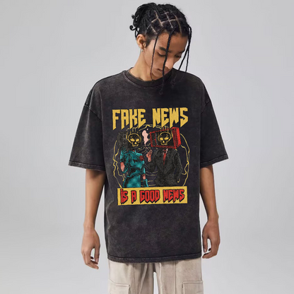 Unisex Vintage Wash Denim T-Shirts
