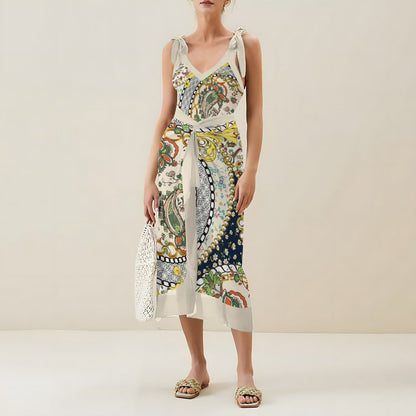Casual Printed One Piece Swimsuit And Cover Up 2306103193