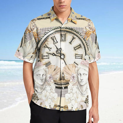 Men's Fashion Casual Printed Short Sleeve Shirts 2306101347