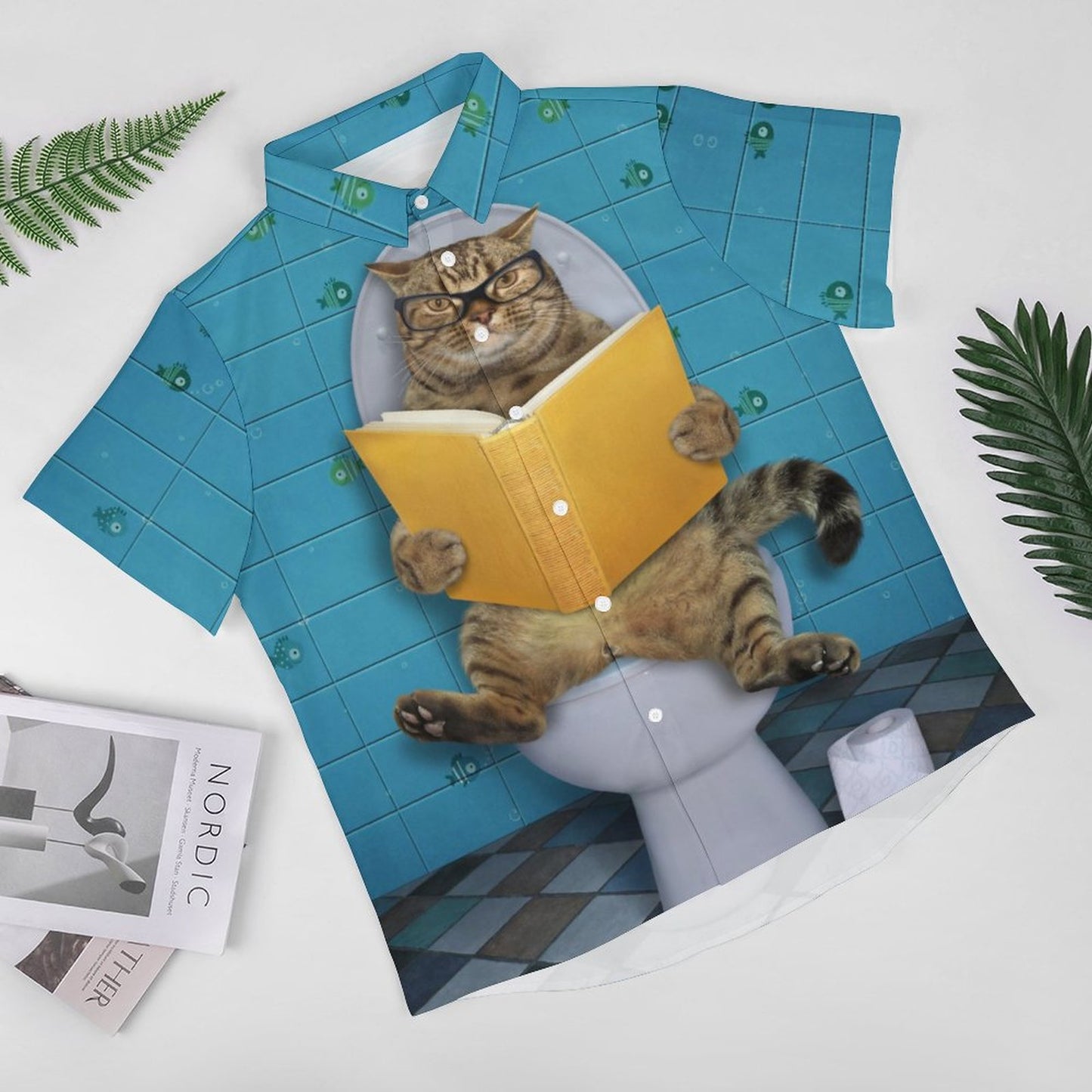 Men's Fashion Casual Printed Short Sleeve Shirts 2306105169
