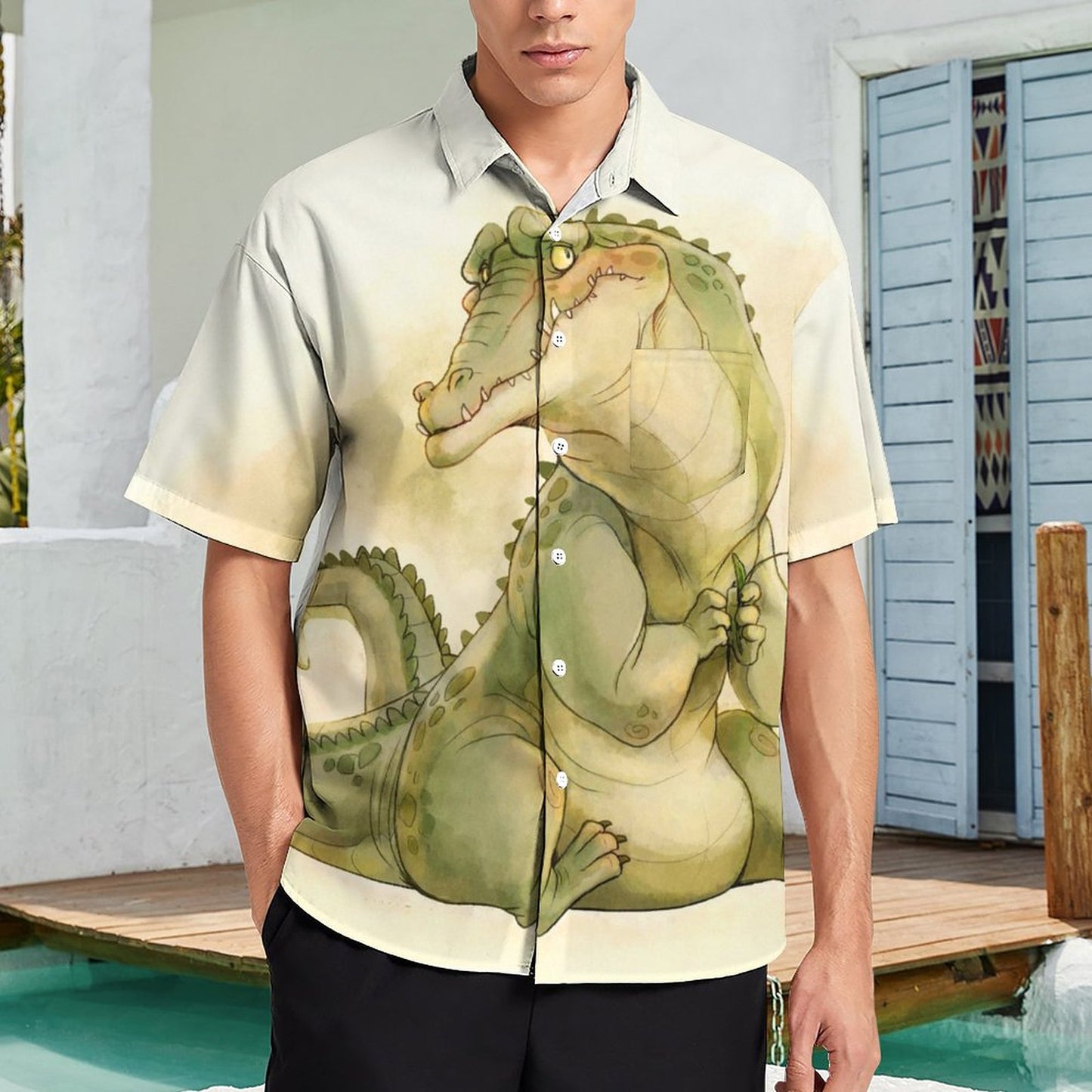 Men's Hawaiian Casual Short Sleeve Shirt 2306103507